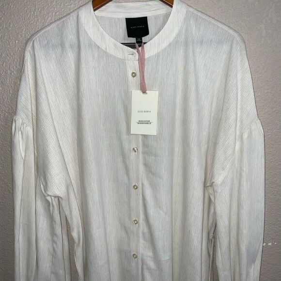 NWT Alex Marie Benson Button Front Tiered Linen Dress size 12 - Picture 4 of 7